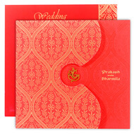 Exclusive Red Hindu wedding invitations